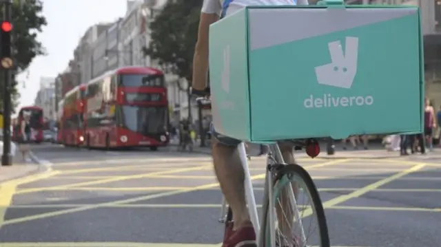 Deliveroo cyclist