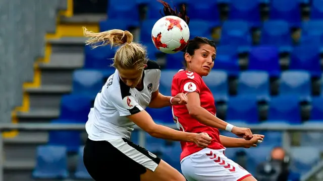 Denmark"s forward Nadia Nadim