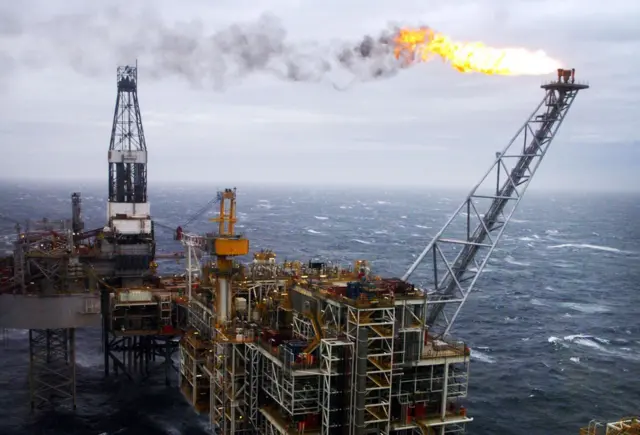 North Sea gas and oil platform