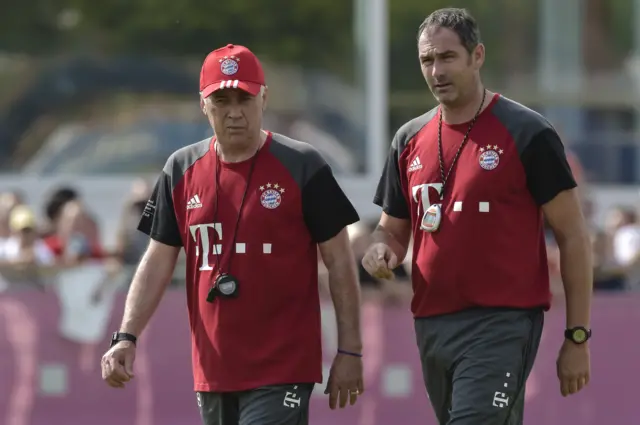 Carlo Ancelotti and Paul Clement