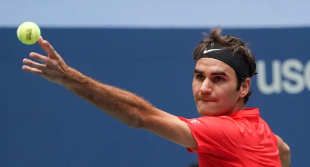 Roger Federer of Switzerland