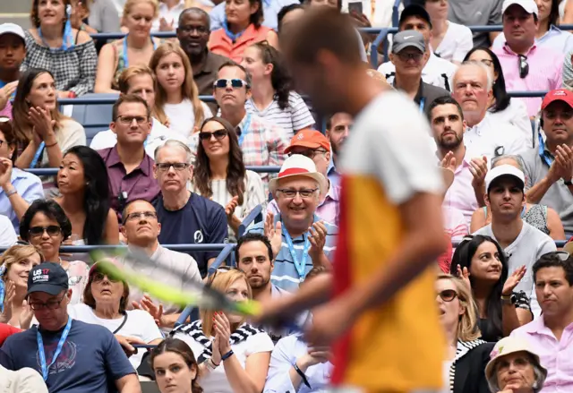 US Open crowd cheer