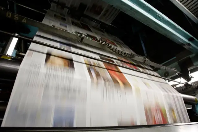 Newspaper printing