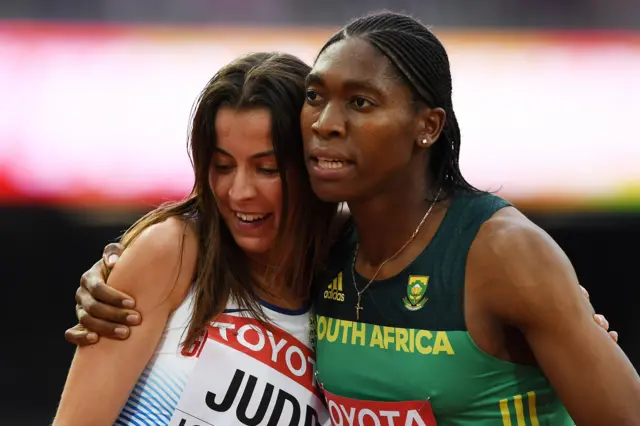 Jess Judd and Caster Semenya