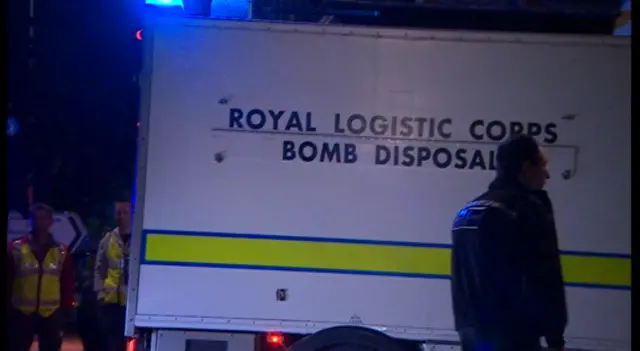 Bomb disposal van