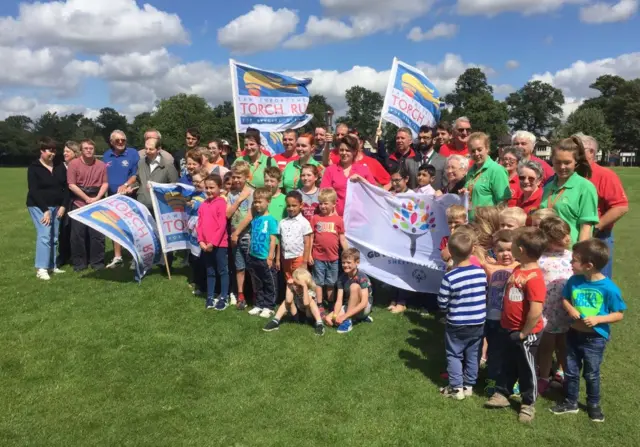 Special Olympics Flame of Hope in Doncaster