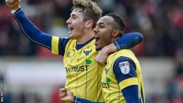 Rob Hall and Ryan Ledson (right) celebrate