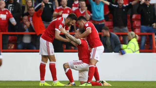 Barrie McKay celebrates