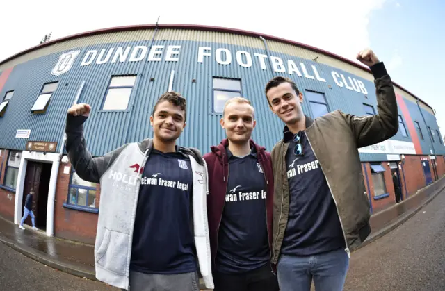 Dundee supporters at Dens Park