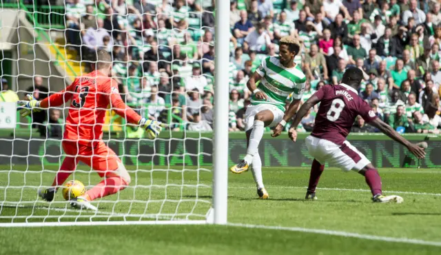 Scott Sinclair scores Celtic's second goal