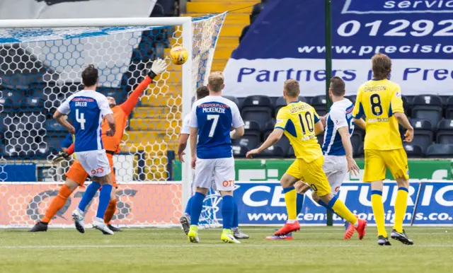 David Wotherspoon's strike gives St Johnstone the lead over Kilmarnock