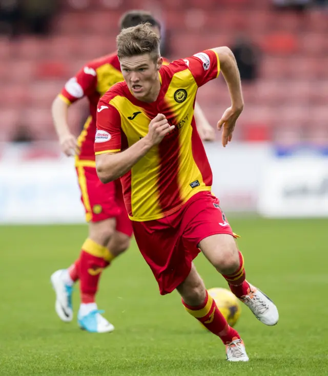 Partick Thistle midfielder Blair Spittal