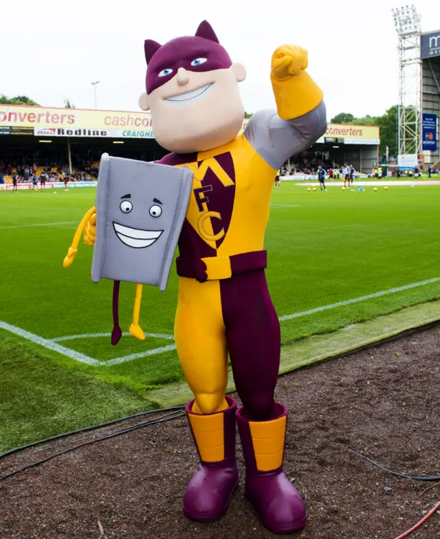 Motherwell mascot Steelman