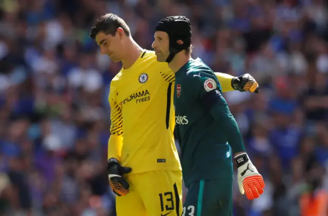 Tibaut Courtois and Petr Cech