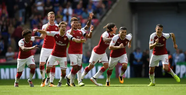 Arsenal win the Community Shield