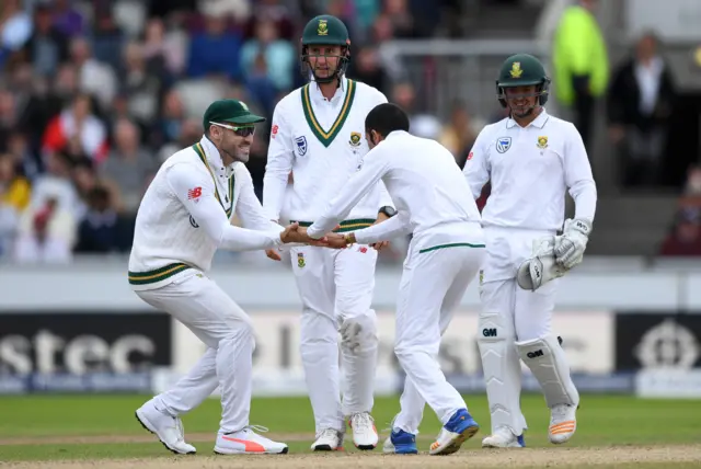 South Africa celebrate