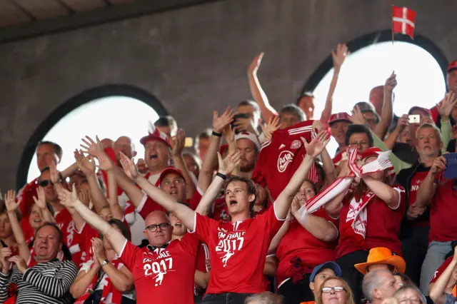 Denmark fans