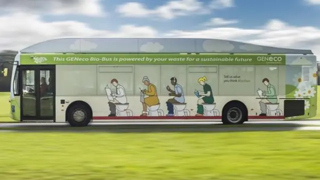 The number one number two: A single passenger's annual food and sewage waste would fuel the Bio-Bus for 37 miles