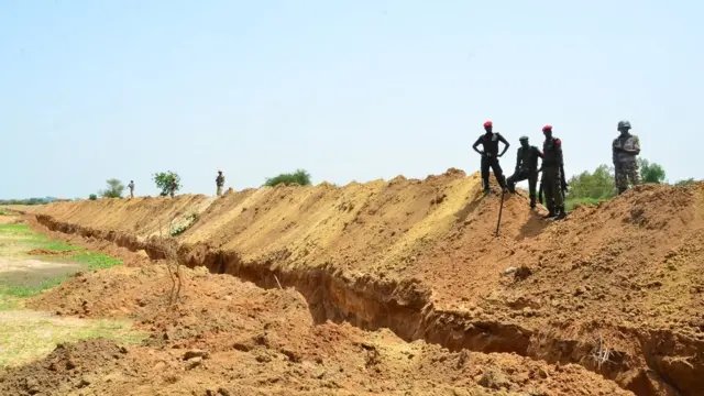 Trenches at the University of Maiduguri