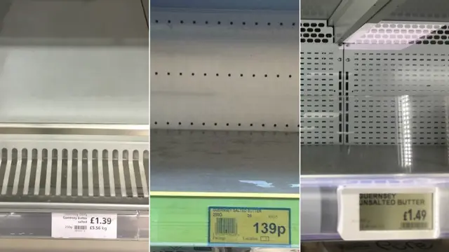 Empty shelves