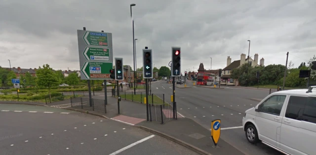 Junction of Blue Lane West and Wolverhampton Street