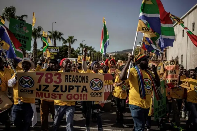 People at a rally
