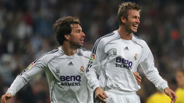 David Beckham and Ruud van Nistelrooy