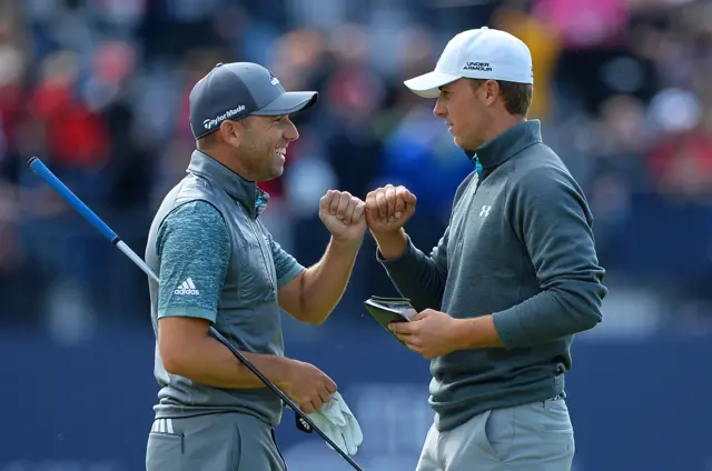 Jordan Spieth and Sergio Garcia