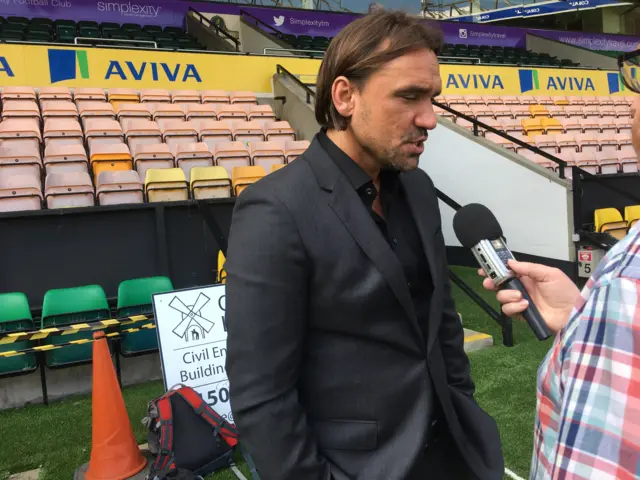Norwich City boss Daniel Farke