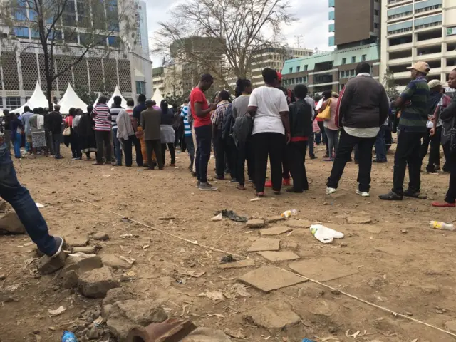 Queue in Nairobi