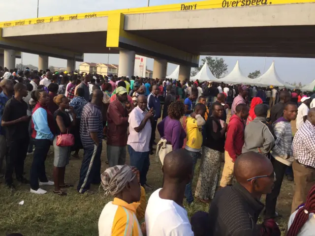 Queue of voters