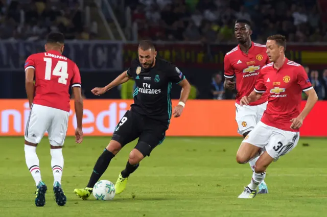 Benzema in action