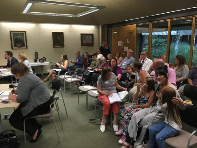 Parents and children at medway cabinet meeting