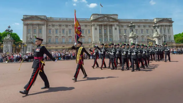 Mercian Regiment parading in London