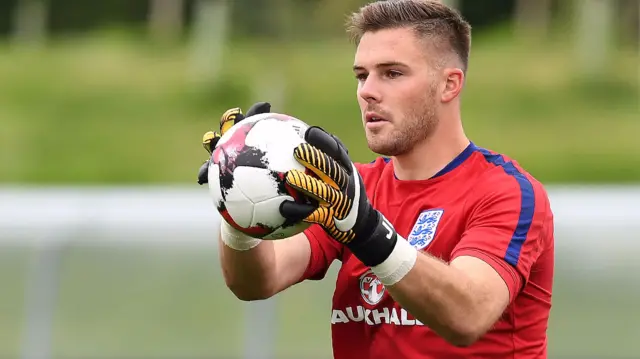 Jack Butland in England shirt