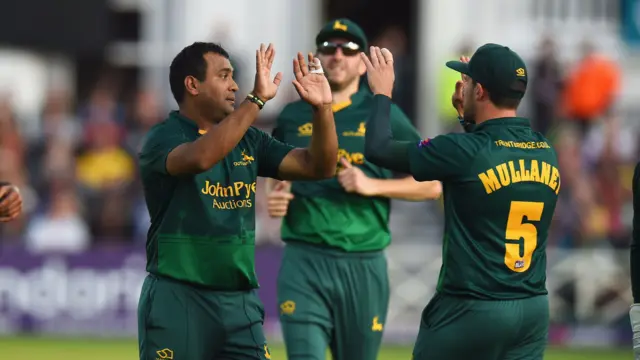 Samit Patel and Steven Mullaney celebrate