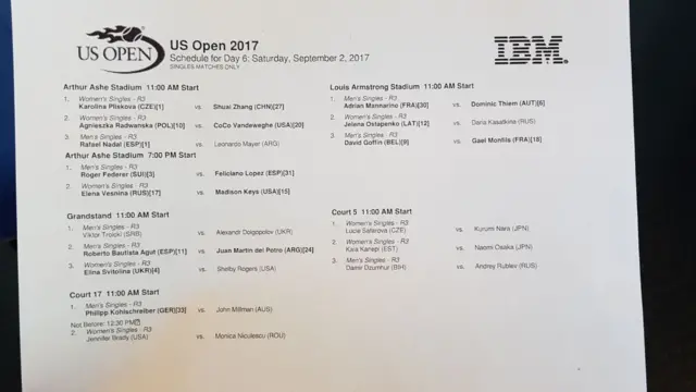 order of play