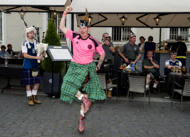 Scotland supporter in Vilnius