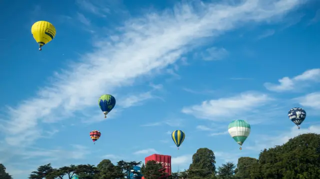 Hot air balloons