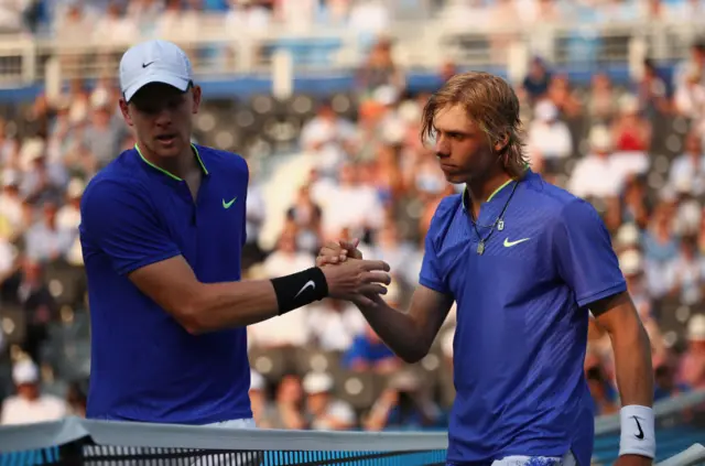 Kyle Edmund and Denis Shapovalov