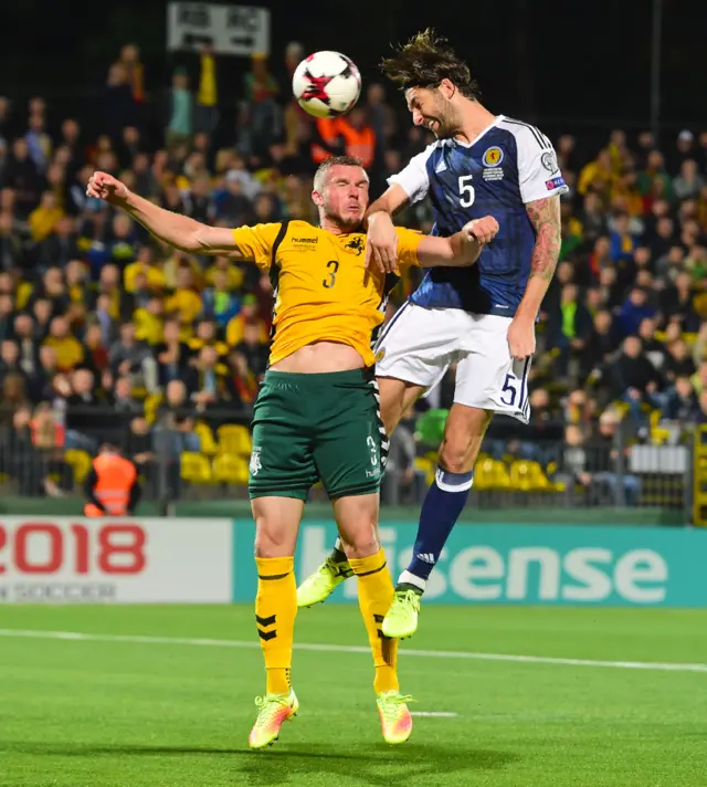 Charlie Mulgrew was impressive at the heart of the Scottish defence