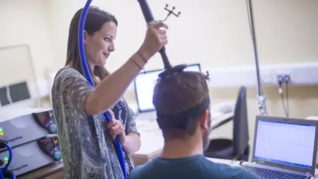 Yawning study and examination being carried out