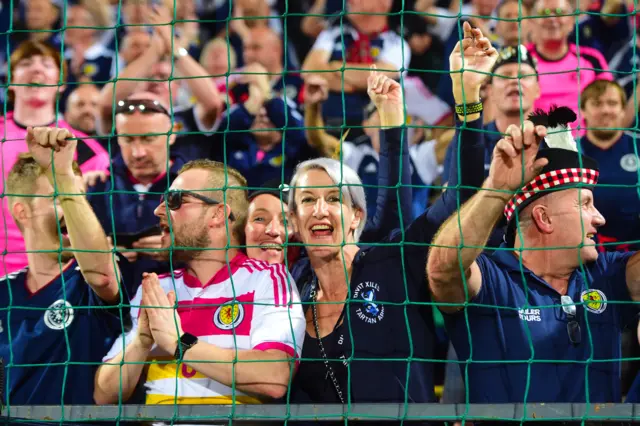 Scotland fans in Vilnius