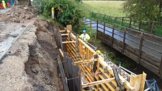 Work on A530 Middlewich Road