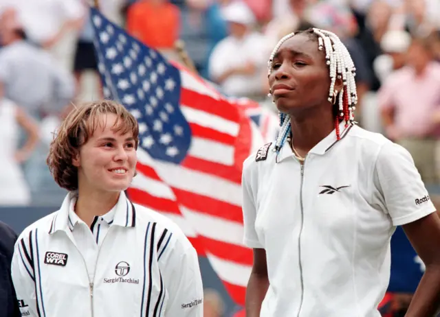 Venus Williams and Martina Hingis