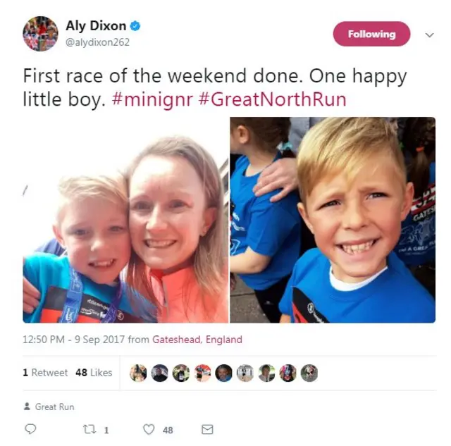 Aly Dixon and son