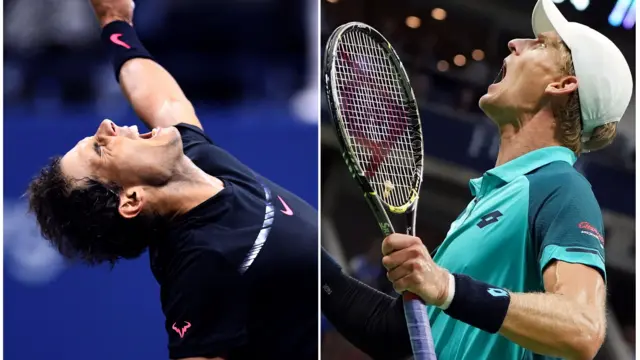 Rafael Nadal and Kevin Anderson