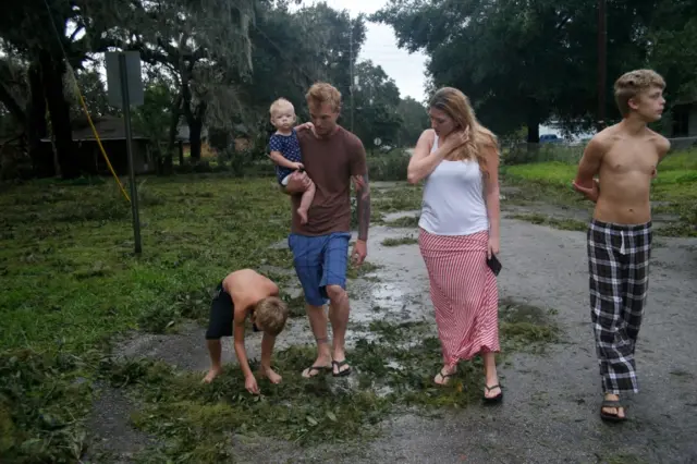 Families get their first glance of damage caused by Irma