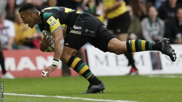 Luther Burrell Northampton Saints Leicester Tigers rugby