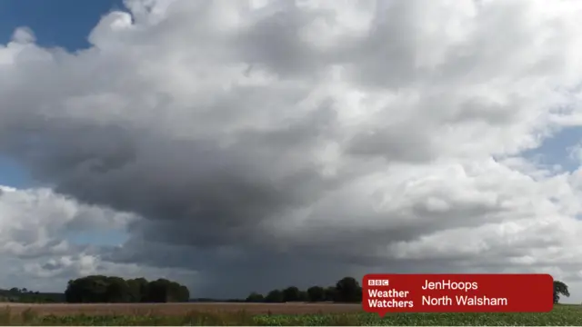 Stormy sky over North Walsham